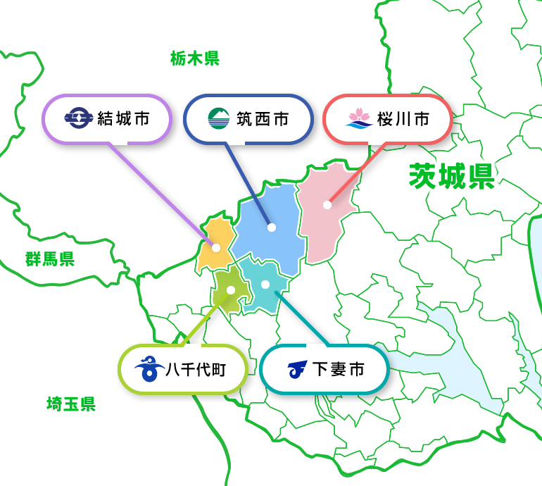 県西地域マップ